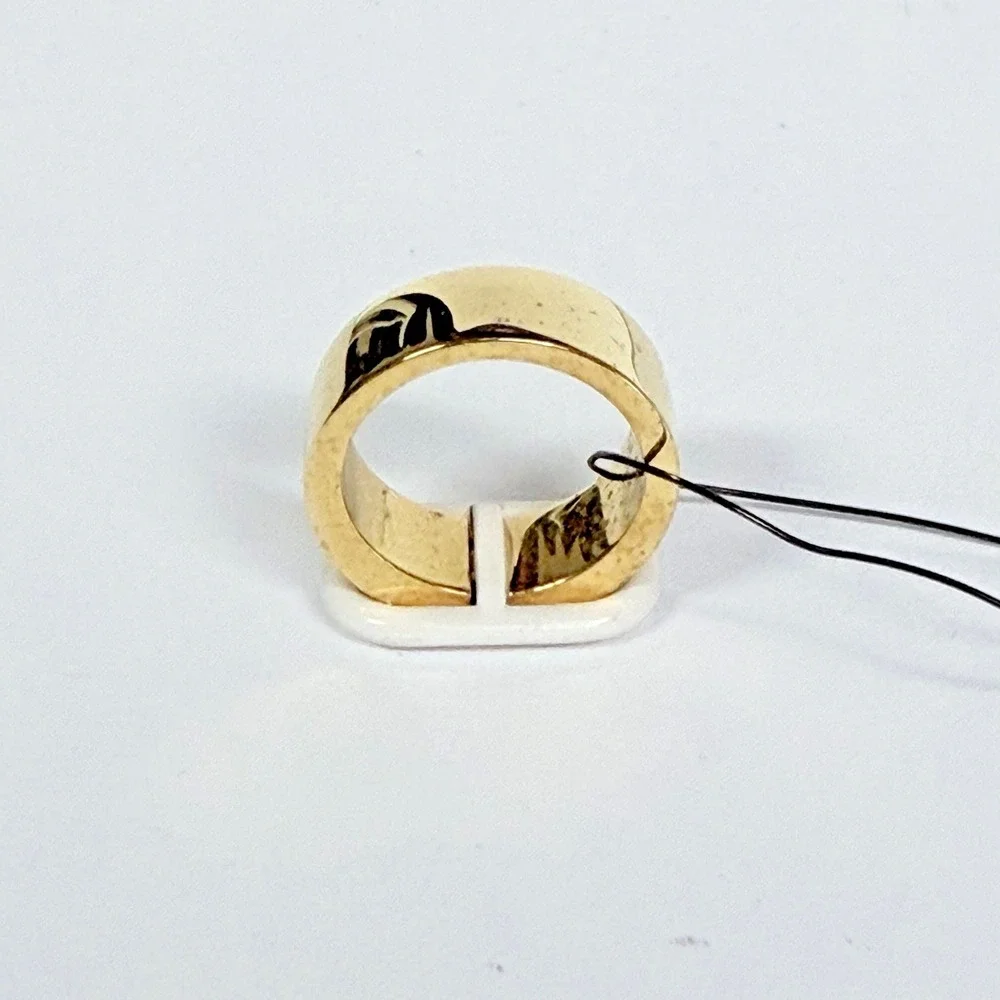 Marc by Marc Jacobs Gold & White Band Ring | New w/ Tags | Designer Jewelry